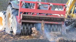 Super action with John Deer shredded everything with tree stumps AHWI