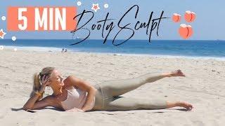 5 minute Barre Workout: Booty and Outer Hips (NO EQUIPMENT)