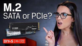 SATA M.2 SSD vs PCIe M.2 SSD - What’s the difference? – DIY in 5 Ep 172