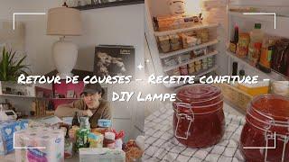 DIY LAMPE - RETOUR DE COURSES - RECETTE CONFITURE MAISON ⎥VLOG