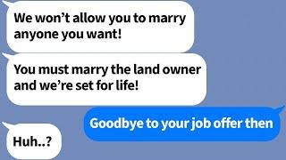 My mother told us to end the engagement without realizing that I was the president!!!!