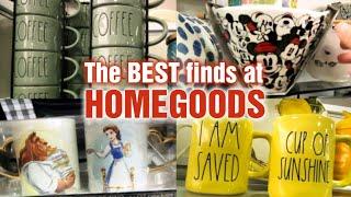 HOMEGOODS best finds! So many Rae Dunn mugs!