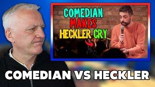 COMEDIAN MAKES HECKLER CRY REACTION | OFFICE BLOKES REACT!!