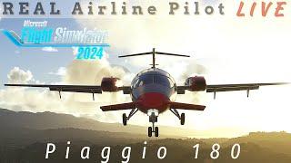 Flight FX P-180 Avanti! | The flying Catfish? | Real Pilot | Working in MSFS24!? #msfs2024 #msfs