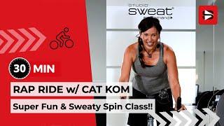 BEST 30 MIN RAP RIDE w/ Cat Kom - Expect Buckets of SWEAT!!