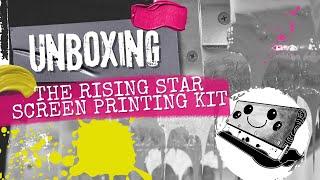 unboxing a Screen Printing kit (RISING STAR FROM CRAFTY SCREEN) with us.