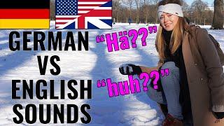 GERMAN VS ENGLISH SOUNDS | American Learns German Words for Vocal Sounds in Hamburg, Germany