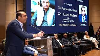 Faad Waheed – Senior Vice President ICCI is addressing at the event (Business Role Model)