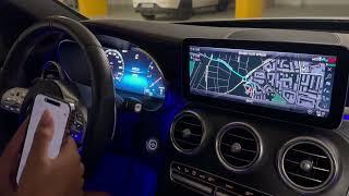 Mercedes W205, 2019 (C43 AMG): Easy and fast Google Maps Navigation Search with Mercedes Me.