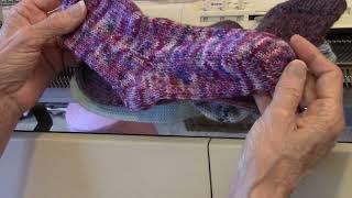 No Sew Sock by Diana Sullivan - for 4.5 mm knitting machines, no grafting, no ribber required!