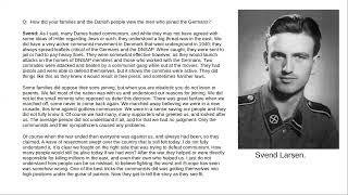 Interview with Danish SS WW2 veteran Svend Larsen served in SS Danmark (Nordland) & member of NSDAP