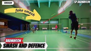 Badminton Deceptive Cross Court Smash And Cross Defend | Part - 1 | SP Badminton