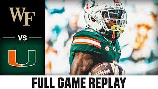 Wake Forest vs. Miami Full Game Replay | 2024 ACC Football