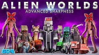 Alien Worlds Advanced Sharpness :  A Minecraft Marketplace Texture Pack Trailer