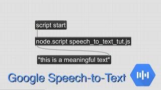 Speech to Text in Max/MSP using Google Cloud