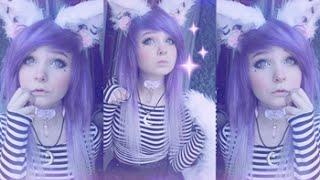 Dying Purple Hair Extension --Kitti Milkgore