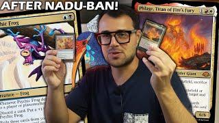 NADU IS BANNED!!! The new BEST DECKS in modern! | UB Frogtide vs Jeskai Control Mtg Paper Gameplay