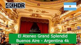 Librería EL ATENEO GRAND SPLENDID Buenos Aires Argentina 2023  GRATIS Walking Tour DE TODO UN POCO4K