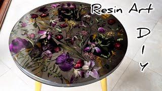 Resin Art Tutorial | Amazing Table of Flowers and Epoxy