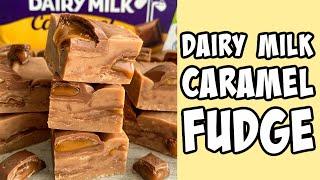 3-Ingredient Dairy Milk Caramel Fudge! Recipe tutorial #Shorts