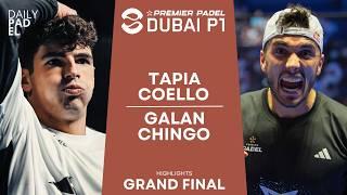 AN EVENTFUL GRAND FINAL! | Tapia/Coello VS Galan/Chingotto | Premier Padel | Dubai P1 | Highlights