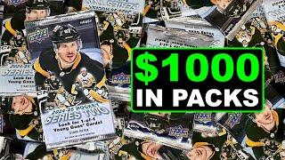 Opening $1000 Worth of Packs of 2024-25 Upper Deck Series 2 Hockey Hobby