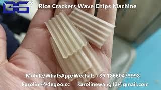 rice crackers machine wave chips production line cassava tapioca sun chips equipment food extruder