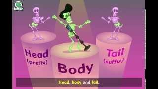 Nessy Reading Strategy | Head Body Tail - Educational Song | Prefixes and Suffixes