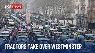 Farmers' protest: Tractors and tanks descend on Westminster