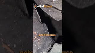 Easy home infiltration access for dust and debris - patching up a broken duct! #energy #home #hvac