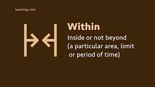 Preposition: Within (meaning, examples, pronunciation)