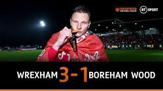 Wrexham v Boreham Wood (3-1) | Paul Mullin's double sends Wrexham up as National League Champions