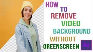 goodbye greenscreen - how to remove video background without greenscreen 2021