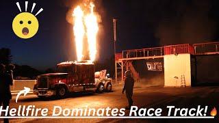 Hellfire Jet Truck Lights Up The Night! | DaSilva Racing Shootout 2024 | ADR Media