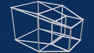 DiegoDCvids - 4D Hypercube 超立方体 animation