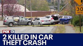 2 killed in head-on crash after minivan stolen in Lynnwood | FOX 13 Seattle