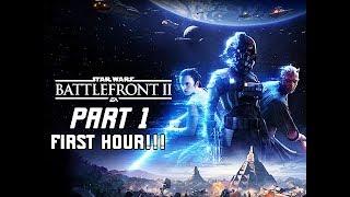 STAR WARS BATTLEFRONT 2 Walkthrough Part 1 - First Hour!!! (PC Let's Play Commentary)