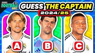 GUESS WHO IS THE CAPTAIN OF THE FOOTBALL CLUB? SEASON 2024/2025 | QUIZ FOOTBALL TRIVIA 2024