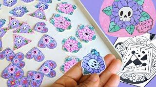 DIY HANDMADE STICKERS! ¡Stickers hechos a mano!️