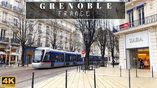 France  : [4K] Walk | Grenoble | City in the Auvergne-Rhône-Alpes region of Southeastern France