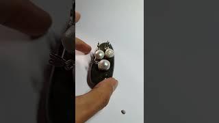 Серьги и кулон, натуральный барочный жемчуг.