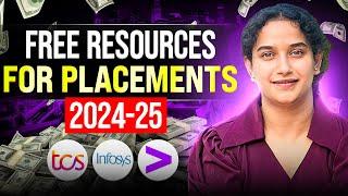 FREE Resources I Followed to crack 13+ Job Offers | Best Placement Preparation Resources |