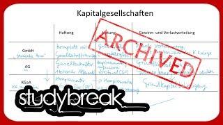 [ARCHIVIERT] Kapitalgesellschaften, GmbH, AG, KGaA | Betriebswirtschaftslehre