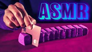 ASMR Satisfying Kinetic Sand with Metal Card