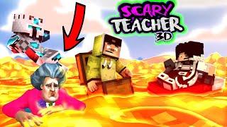 ANIMASI PRANK SCARY TEACHER 4D THE MOVIE ! AZUYA DAN FROST KENA AZAB NYEBUR DI LAVA ! AWTO MENINGGAL