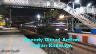 Speedy AlCo+EMD Indian Railways Delhi-Kanpur Section Diesel Action Bonanza!