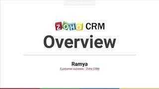 Zoho CRM Overview