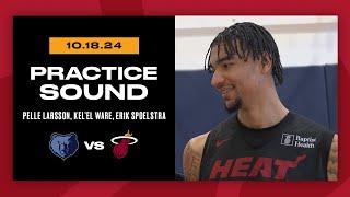 Shootaround Interview: Pelle Larsson, Kel'el Ware, Erik Spoelstra | October 18, 2024