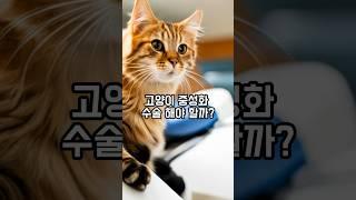 고양이 중성화 수술 해야할까? Shorts.