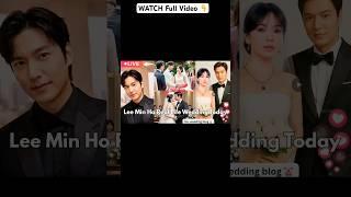 Leeminho And Songhyekyo Real Wedding Happening Now 